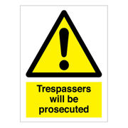 Trespassers Sign